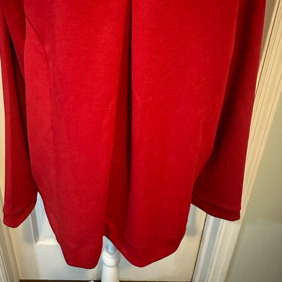 Talbots PLEATED BACK MODERN SCUBA PULLOVER NWT Red Size 2X - Picture 2 of 12